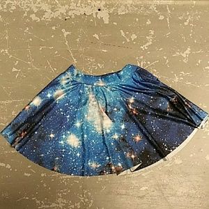 Galaxy print skater skirt